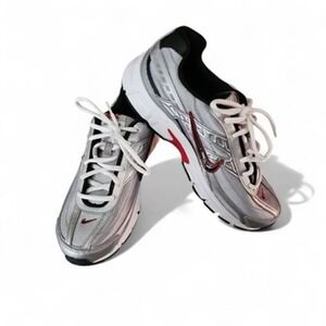NWOT Men's Nike Initiator Sneakers Silver Red Size 9.5 Red Silver Grey